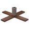 Northlight Dark Wood Adjustable Artificial Christmas Tree Stand - For Trees up to 7.75ft Tall